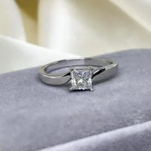 Princess Solitaire Birthday Ring