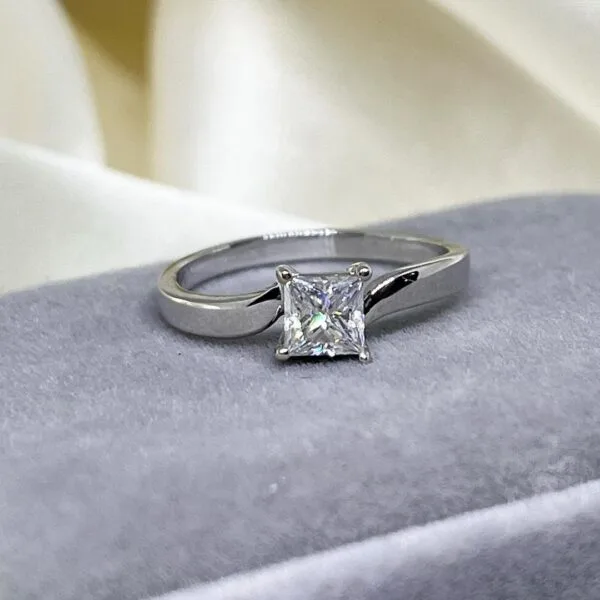 Princess Solitaire Birthday Ring