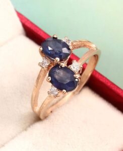 Oval Two Stone Ring