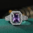 Radiant Halo Wedding Ring