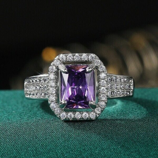 Radiant Halo Wedding Ring