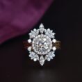 Round Wedding Ring Set
