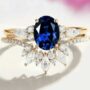 Oval Solitaire Ring Set