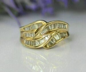 Baguette Half Eternity Ring