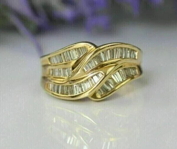 Baguette Half Eternity Ring