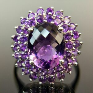 Oval Double Halo Ring