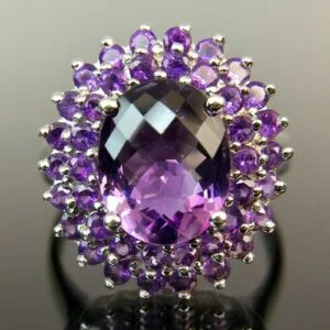 Oval Double Halo Ring