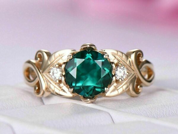 Round Solitaire Anniversary Ring