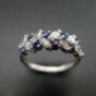 Blue Marquise Engagement Ring