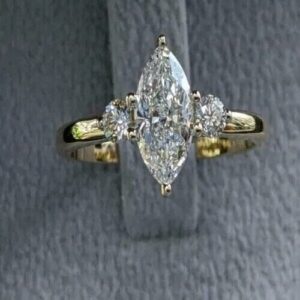 Marquise Three Stone Ring