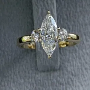 Marquise Three Stone Ring