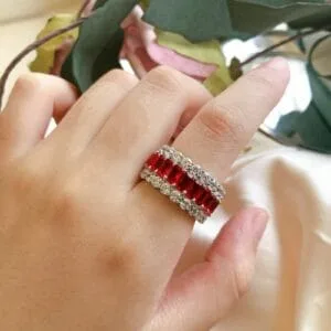 Emerald Full Eternity Band