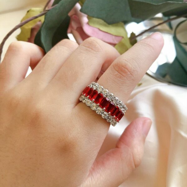 Emerald Full Eternity Band