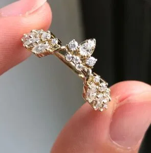 Marquise Half Eternity Band