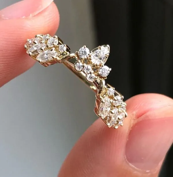 Marquise Half Eternity Band
