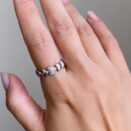 Round Cluster Anniversary Ring