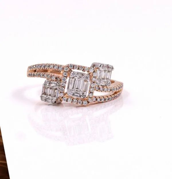 Baguette Three Stone Ring