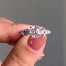 Asscher Solitaire Engagement Ring