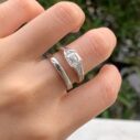 Asscher Solitaire Ring Set