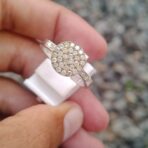 Round Cluster Wedding Ring