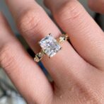 Radiant Solitaire Wedding Ring