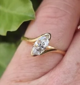 Marquise Cut Engagement Ring