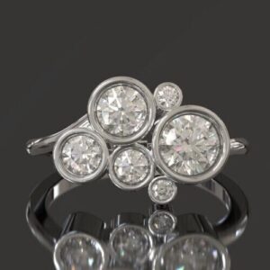 Round Bezel Birthday Ring