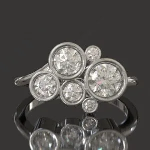 Round Bezel Birthday Ring