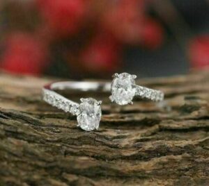 Oval Two Stone Ring