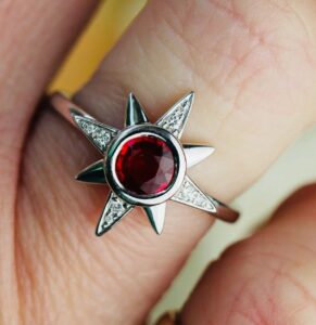 Round Bezel Anniversary Ring