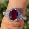 Oval Cut Halo Ring