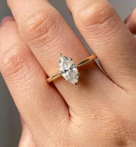 Marquise Solitaire Proposal Ring