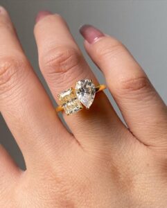 Yellow Radiant Engagement Ring