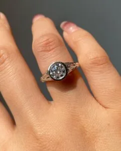 Round Bezel Wedding Ring