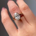 Oval Bezel Anniversary Ring