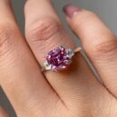Pink Asscher Cut Ring