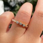 Round Half Eternity Band