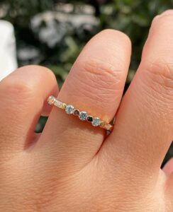 Round Half Eternity Band