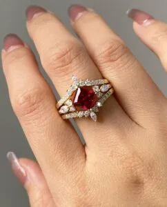 Princess Wedding Ring Set