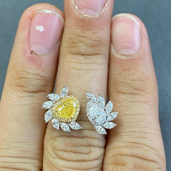 Heart and Pear Ring