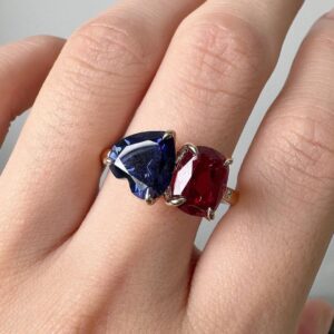 Heart and Cushion Ring