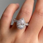 Pear Cut Halo Ring