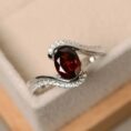 Oval Solitaire Promise Ring