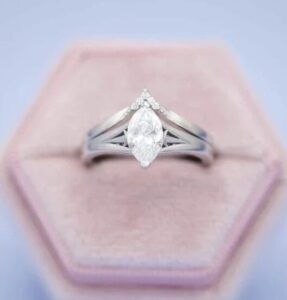 Marquise Solitaire Ring Set