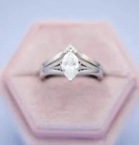 Marquise Solitaire Ring Set