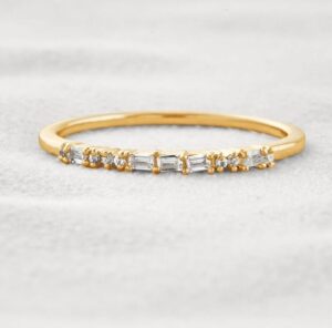 Baguette and Round Band