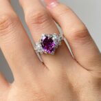 Oval Solitaire Birthday Ring