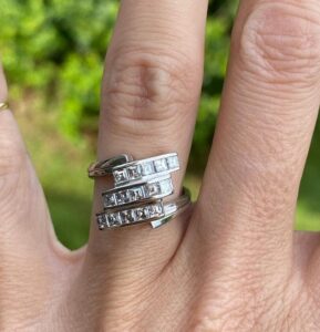 Asscher Bezel Birthday Ring