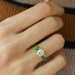 Round Three Stone Ring