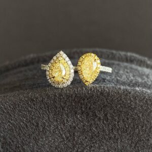 Pear Two Stone Ring